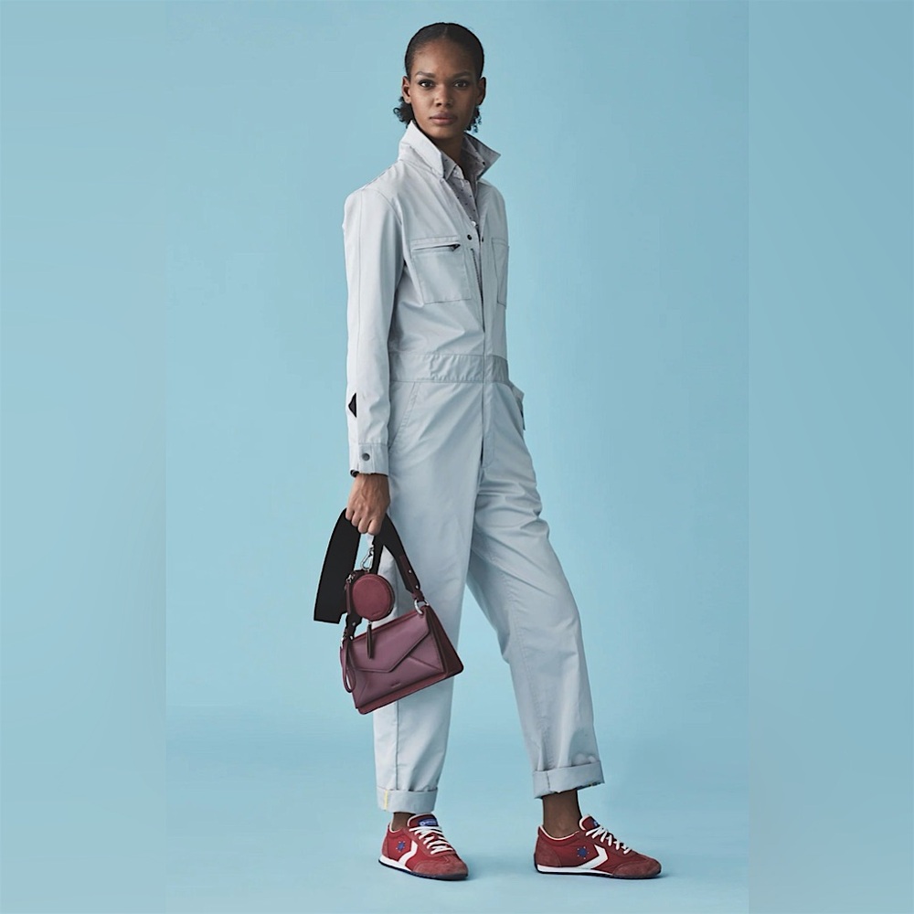 WE-R4 Light Gray Jumpsuit NWT Sz Small BERGDORF Limited-Only 22 Made